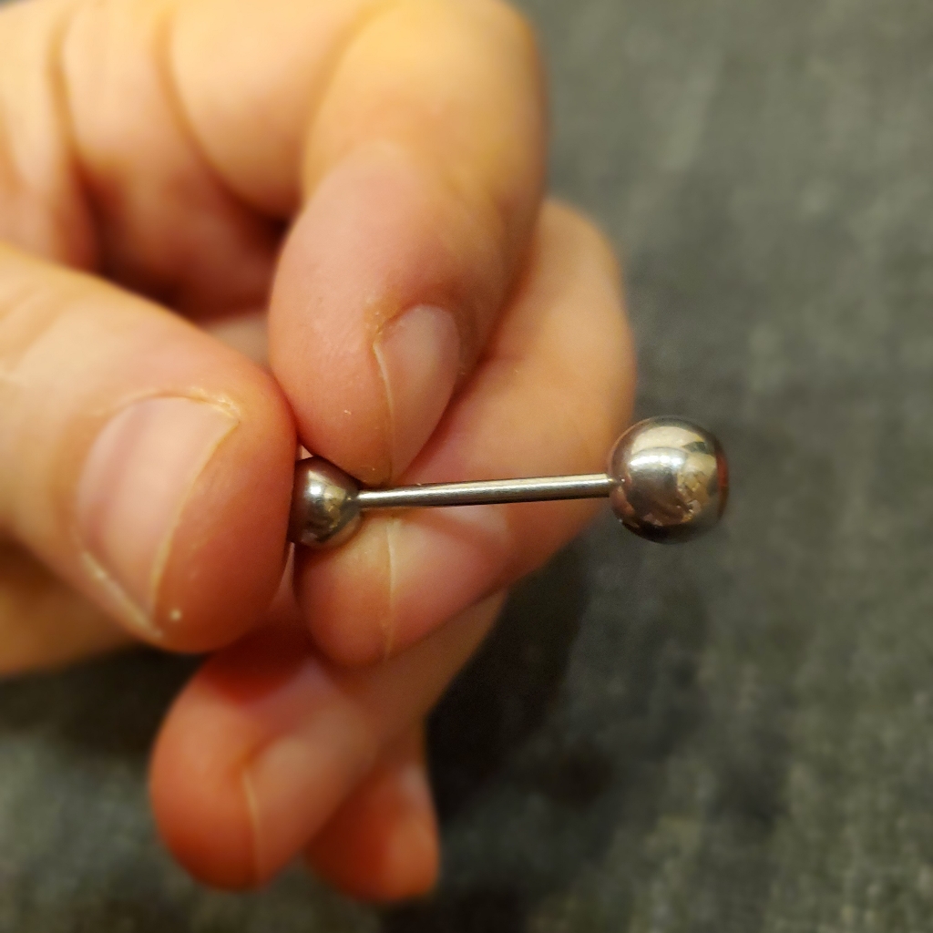 Scorpion Surgical Stainless Steel Tongue Ring Bar